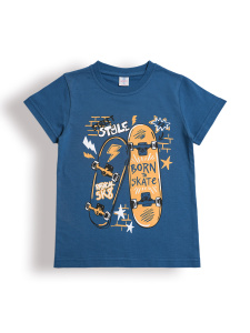 картинка БГ_ЧЗ Футболка для мальчика 5-8 лет 100% хлопок BONITO KIDS/BK0002M(02-25)(ЧЗ)/уп.4шт./меш.700шт. от BonitoKids