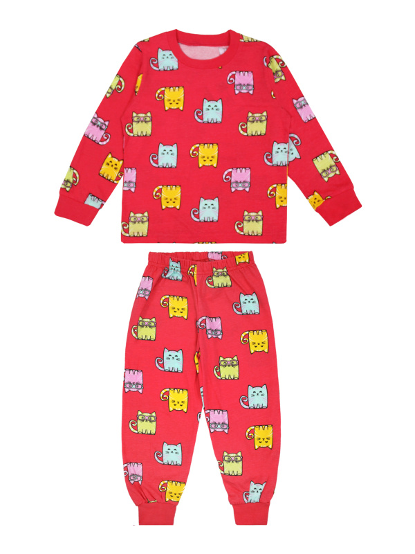 картинка БГ_ЧЗ Пижама для девочки  3-7 лет 100% хлопок BONITO KIDS/SS6043D(01-24)(ЧЗ)/уп.5шт./меш.225шт. от BonitoKids