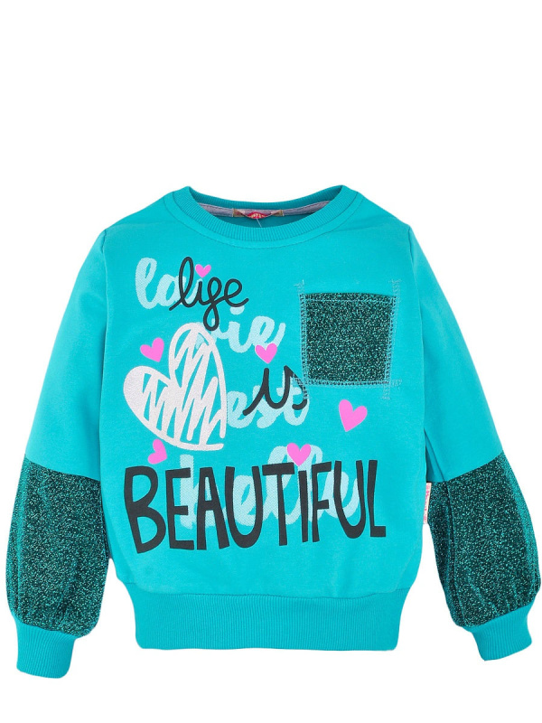 картинка ЧЗ Кофта для девочки 3-7 лет. 92% х/б 8% лайкра BONITO KIDS/BK1265K(ЧЗ)/уп.5шт./меш.350шт. от BonitoKids