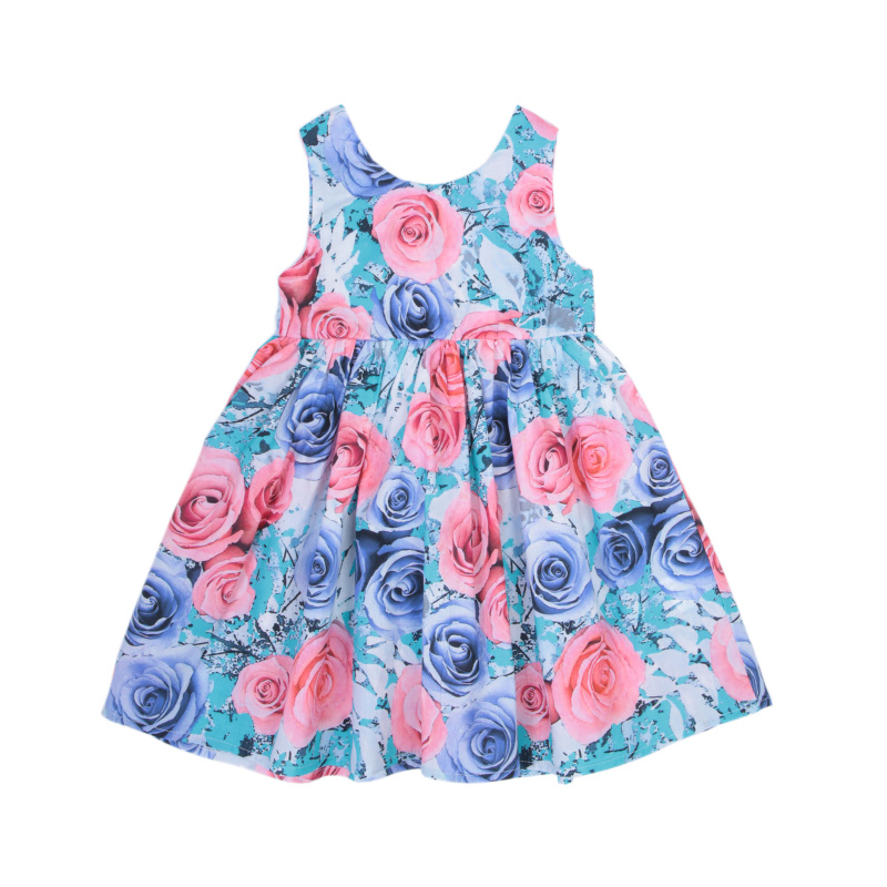 картинка ЧЗ Платье для девочки 3-7 лет 100% хлопок BONITO KIDS/OP1688(ЧЗ)/уп.5шт./меш.500шт. от BonitoKids