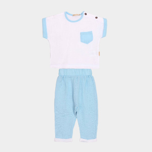 картинка Комплект для мальчика (кофта и брюки) 68-86 см 100% хлопок BONITO KIDS/OP1767/уп.4шт./меш.288шт. от BonitoKids