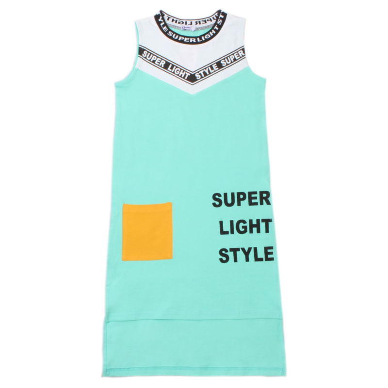 картинка БГ_ЧЗ Платье для девочки, 8-12 лет 100% х/б, BONITO KIDS/OP1400(ЧЗ)/уп.5шт./меш.350шт. от BonitoKids