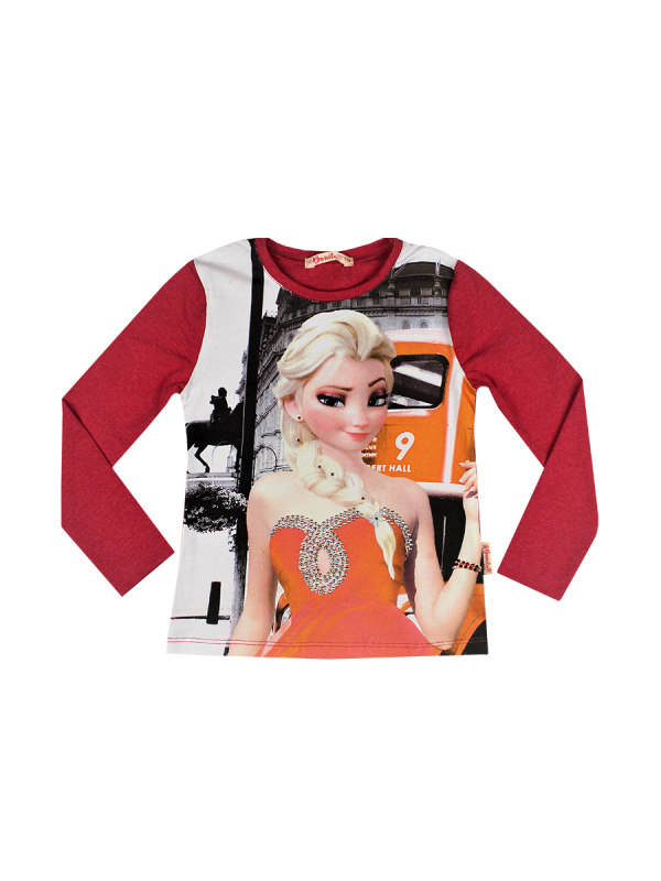 картинка КГЛ_ОТ Лонгслив для девочки 5-8 лет. 65% х/б 5% лайкра,30% пэ. BONITO KIDS/BK982F/уп.4шт./меш.540шт. от BonitoKids