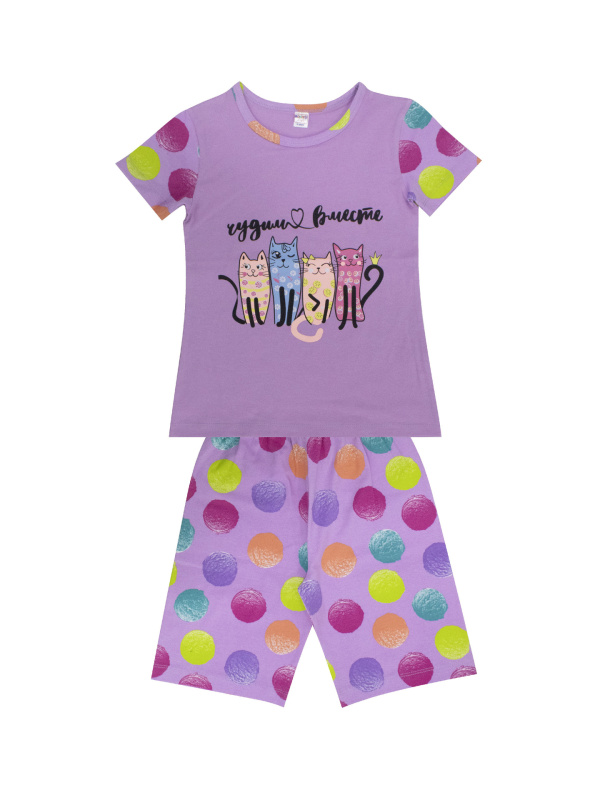 картинка ЧЗ Пижама для девочки 8-12 лет 100% хлопок BONITO KIDS/BK1687PJ/уп.5шт./меш.250шт. от BonitoKids