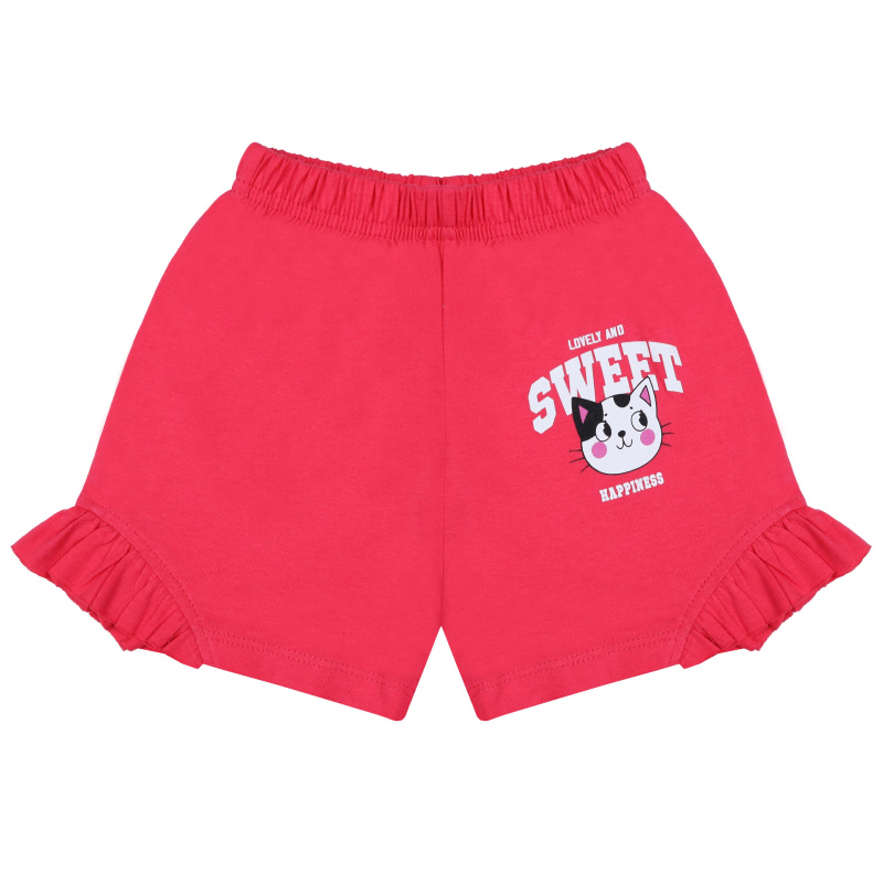 картинка БГ_ЧЗ Шорты для девочки 3-7 лет 100% хлопок BONITO KIDS/BK0103SHD(06-24)(ЧЗ)/уп.5шт./меш.800шт. от BonitoKids