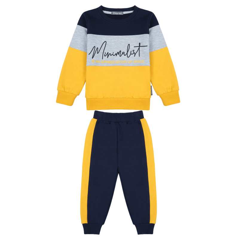 картинка КГ_БГ Комплект для мальчика (свитшот и штаны), 3-7 лет, 100% хлопок, BONITO KIDS/BK1755КР(12-24)/уп.5шт./меш.150шт. от BonitoKids