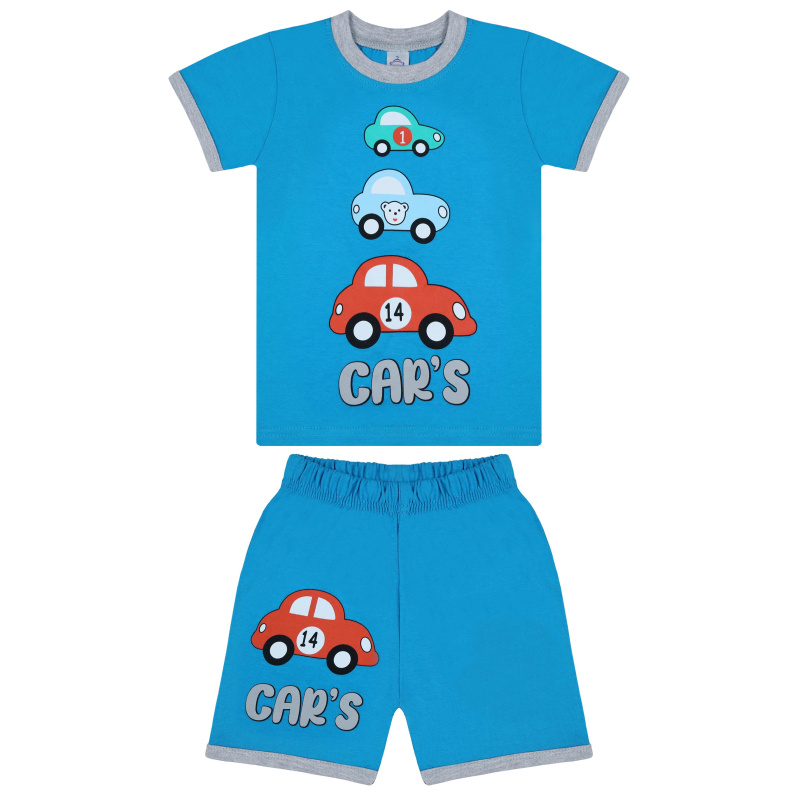 картинка БГ_ЧЗ Комплект для мальчика (футболка и шорты) 1,5-4 лет 100% хлопок BONITO KIDS/BK0004FSHM(11-24)(ЧЗ)/уп.4шт./меш.500шт. от BonitoKids