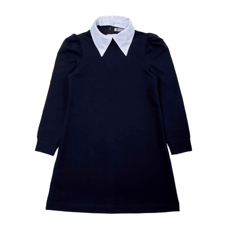 картинка ЧЗ Платье для девочки 8-12 лет 65% хлопок, 27% пэ, 8% эластан BONITO KIDS/OP1882(ЧЗ)/уп.5шт./меш.180шт. от BonitoKids