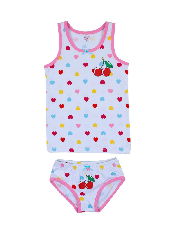 картинка Комплект для девочки (майка,трусы) 7-11 лет BONITO KIDS/BK1226KP(01-22)/5шт.уп./меш.450шт. от BonitoKids