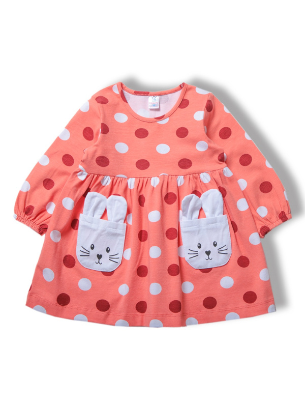 картинка БГ_ЧЗ Платье для девочки 2-6 лет 92% хлопок, 8% лайкра BONITO KIDS/SS6013P09-24/уп.5шт./меш.320шт. от BonitoKids