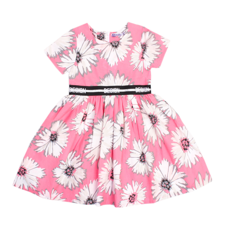 картинка КГ_БГ Платье для девочки, 3-7 лет 100% х/б, BONITO KIDS/OP1671/уп.5шт./меш.420шт. от BonitoKids