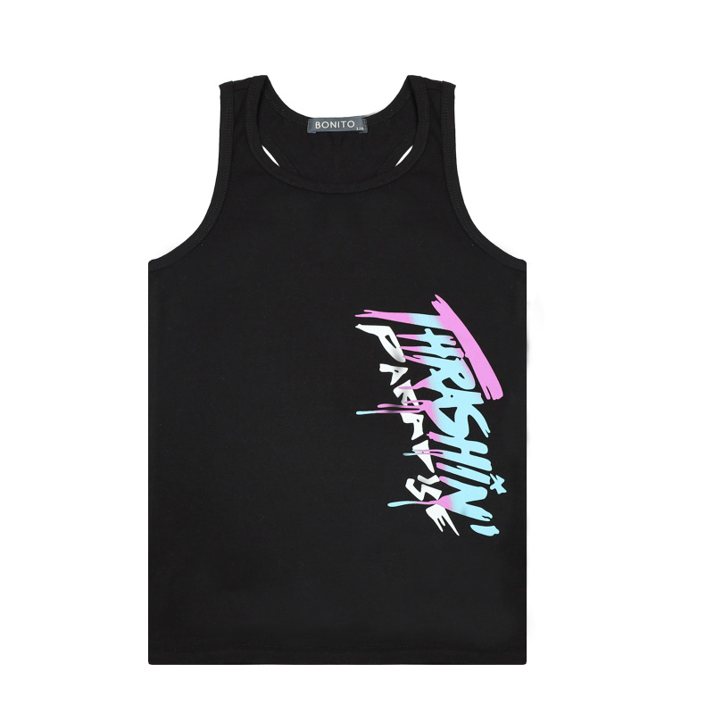 картинка БГ_ЧЗ Майка для мальчика 8-12 лет 95% хлопок, 5% лайкра BONITO KIDS/BK1620M(10-24)(ЧЗ)/уп.5шт./меш.600шт. от BonitoKids