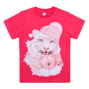 картинка Футболка для девочки 8-12 лет 92% хлопок, 8% лайкра BONITO KIDS/BK6006F/уп.5шт./меш.450шт. от BonitoKids