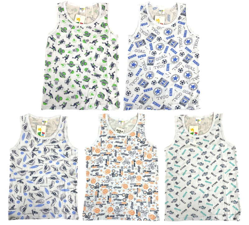 картинка КГ Майка для мальчика 7-11 лет 100% хлопок DIAS KIDS/DS9036/уп.10шт./меш.1000шт. от BonitoKids