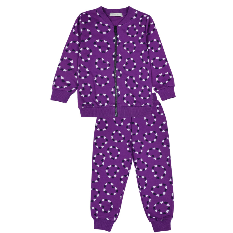картинка ЧЗ Комплект для девочки (бомбер, брюки) 2-6 лет  BONITO KIDS/BK1563KP(ЧЗ)/уп.5шт./меш.190шт. от BonitoKids