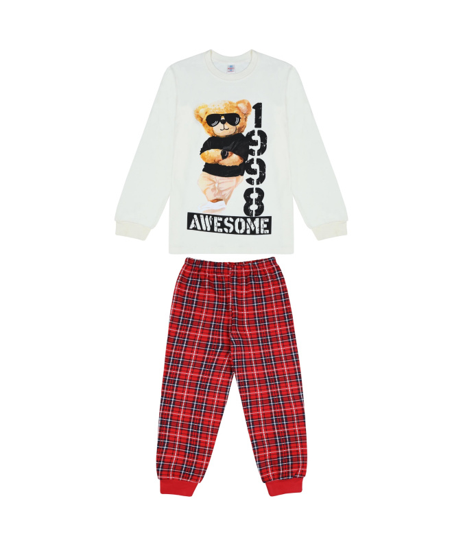 картинка БГ_ЧЗ 10% Пижама для мальчика 8-11 лет, 100% хлопок BONITO KIDS/BK1743PJ(ЧЗ)/уп.4шт./меш.175шт. от BonitoKids