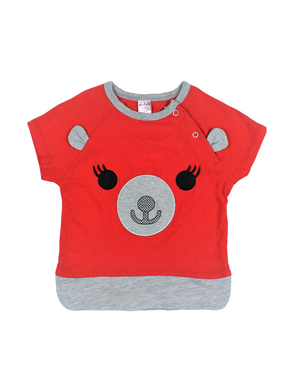 картинка ЧЗ Футболка для детей 1-4 лет, 100% х/б, BONITO KIDS/OP476/уп.4шт./меш.624 шт. от BonitoKids