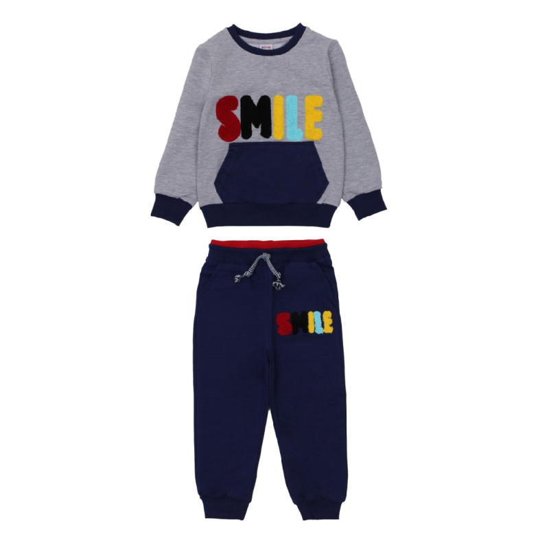 картинка ЧЗ Комплект для мальчика (толстовка,трико), 3-7 лет, 65% хлопок, 27% полиэстер, 8% эластан, BONITO KIDS/OP1230(ЧЗ)/уп.5 шт./меш.120шт. от BonitoKids