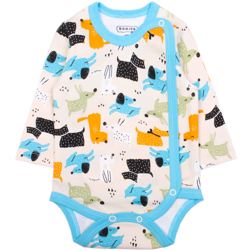 картинка Боди для детей 62-86 100% х/б BONITO KIDS/OP1452/уп.5шт./меш.450шт. от BonitoKids