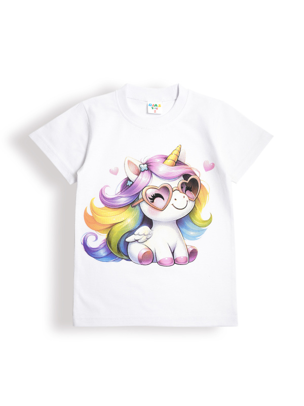 картинка КГ Футболка для девочки 1-4 лет 100% хлопок DIAS KIDS/DK0001D/уп.4шт./меш.1000шт. от BonitoKids