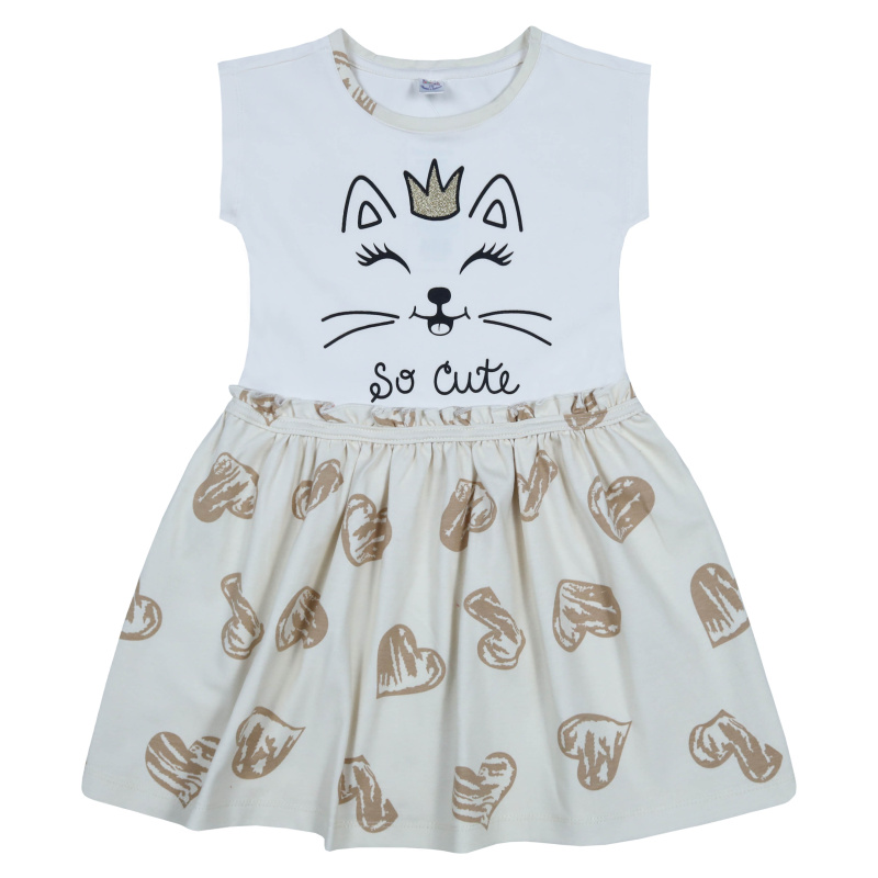 картинка БГ_ЧЗ Платье для девочки 5-8 лет 92% хлопок, 8% лайкра BONITO KIDS/SS6037(ЧЗ)/уп.4шт./меш.360шт. от BonitoKids