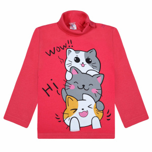 картинка БГ_ЧЗ Водолазка для девочки 1-4 лет 100% хлопок BONITO KIDS/BK0007D10-24/уп.4шт./меш.500шт. от BonitoKids