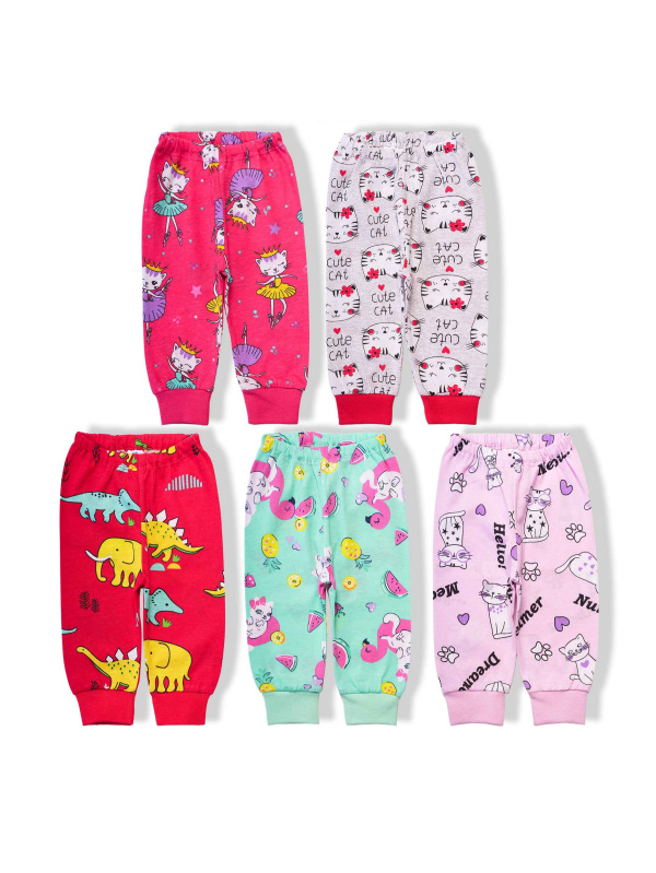 картинка БГ_ЧЗ Штанишки для девочки 68-86 см 100% хлопок BONITO KIDS/SS6117(09-24)(ЧЗ)/уп.20шт./меш.1380шт. от BonitoKids