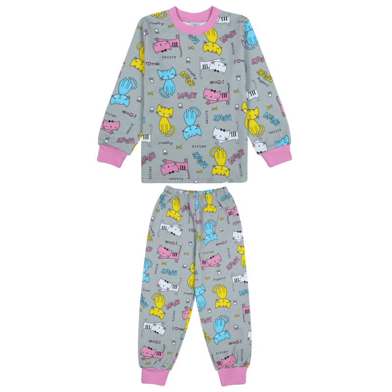 картинка БГ Пижама для девочки 3-7 лет 100% хлопок BONITO KIDS/BK1746PJD/уп.5шт./меш.200шт. от BonitoKids
