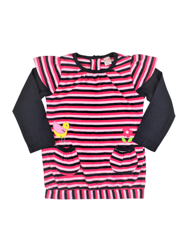 картинка КГ_ОТ Платье для девочки 2-5 лет 100% хлопок BONITO KIDS/OP272T/уп.4шт./меш.320шт. от BonitoKids