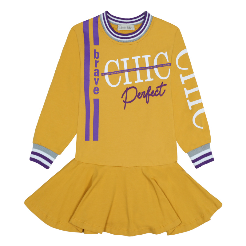 картинка БГ_ЧЗ Платье для девочки 3-7 лет 92% хлопок, 8% лайкра BONITO KIDS/BK1704P(ЧЗ)/уп.5шт./меш.300шт. от BonitoKids