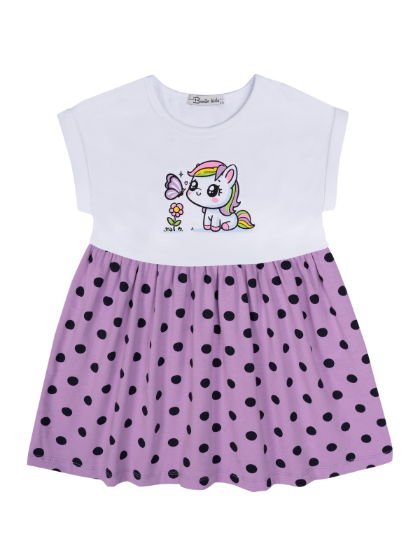 картинка БГ_ЧЗ Платье для девочки 2-5 лет 92% хлопок, 8% лайкра BONITO KIDS/BK1438P(2026)(ЧЗ)/уп.4шт./меш.400шт. от BonitoKids