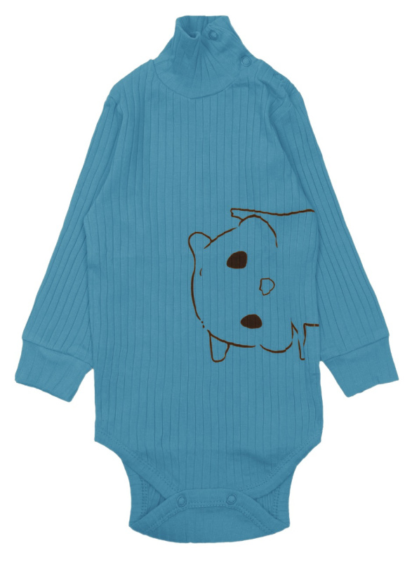 картинка ЧЗ Боди для детей  68-92 100% х/б BONITO KIDS/OP1298(ЧЗ)/уп.5шт./меш.450шт. от BonitoKids