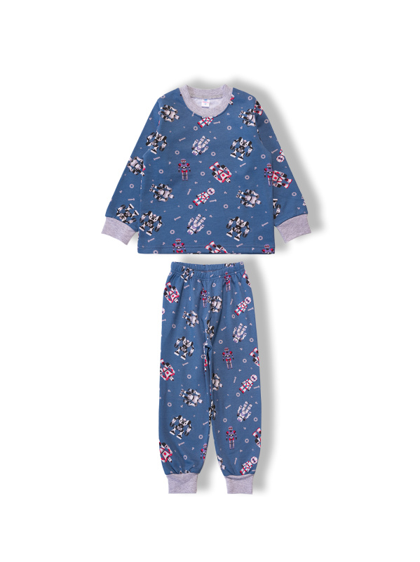 картинка БГ_ЧЗ Пижама для мальчика 3-7 лет 100% хлопок BONITO KIDS/SS6128(08-24)(ЧЗ)/уп.5шт./меш.200шт. от BonitoKids