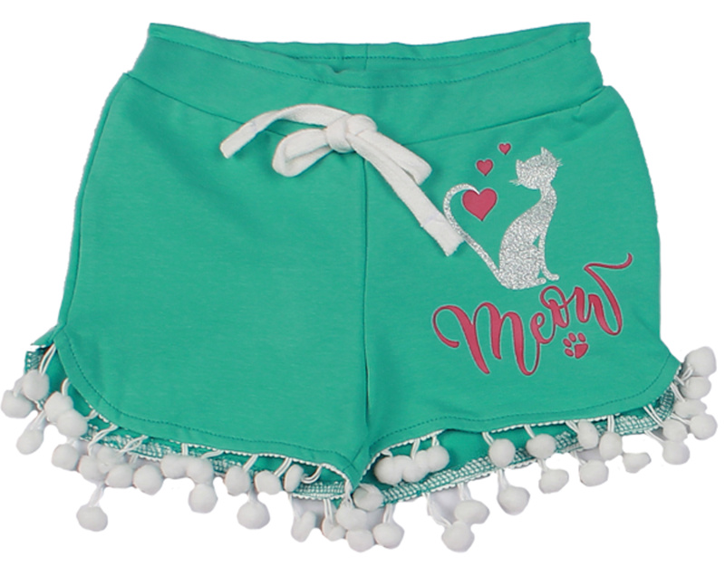 картинка ЧЗ Шорты для девочки 3-7 лет 95% хлопок, 5% эластан BONITO KIDS/OP1065(ЧЗ)/уп.5шт./меш.565шт. от BonitoKids