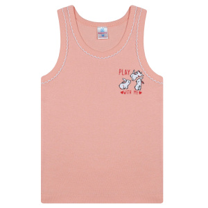 картинка БГ Майка для девочки 2-6 лет 100% хлопок BONITO KIDS/BK0536D(01-23)/уп.5шт./меш.900шт. от BonitoKids