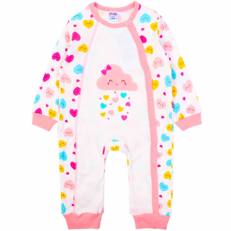 картинка БГ_ЧЗ Комбинезон для детей 62-80 см 100% х/б BONITO KIDS/OP1308(ЧЗ)/уп.4шт./меш.448 шт. от BonitoKids