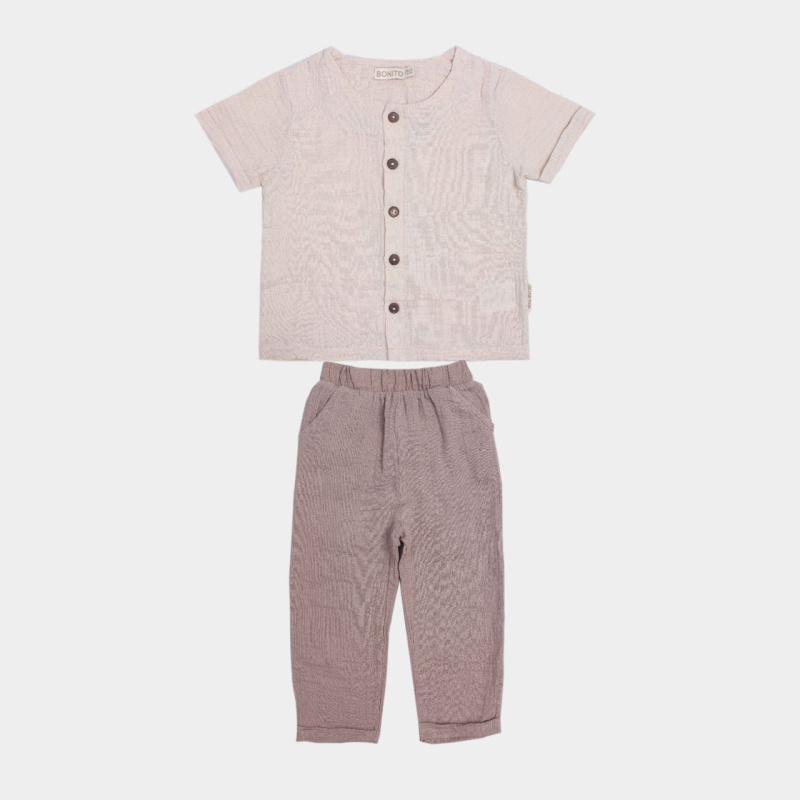 картинка КГ_ОТ Комплект для мальчика (кофта и брюки) 1-4 лет 100% хлопок BONITO KIDS/OP1802/уп.4шт./меш.240шт. от BonitoKids