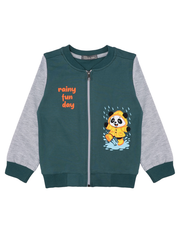 картинка БГ_ЧЗ Бомбер для мальчика 2-5 лет 100% хлопок BONITO KIDS/BK1376BM(11-25)(ЧЗ)/уп.4шт./меш.400шт. от BonitoKids