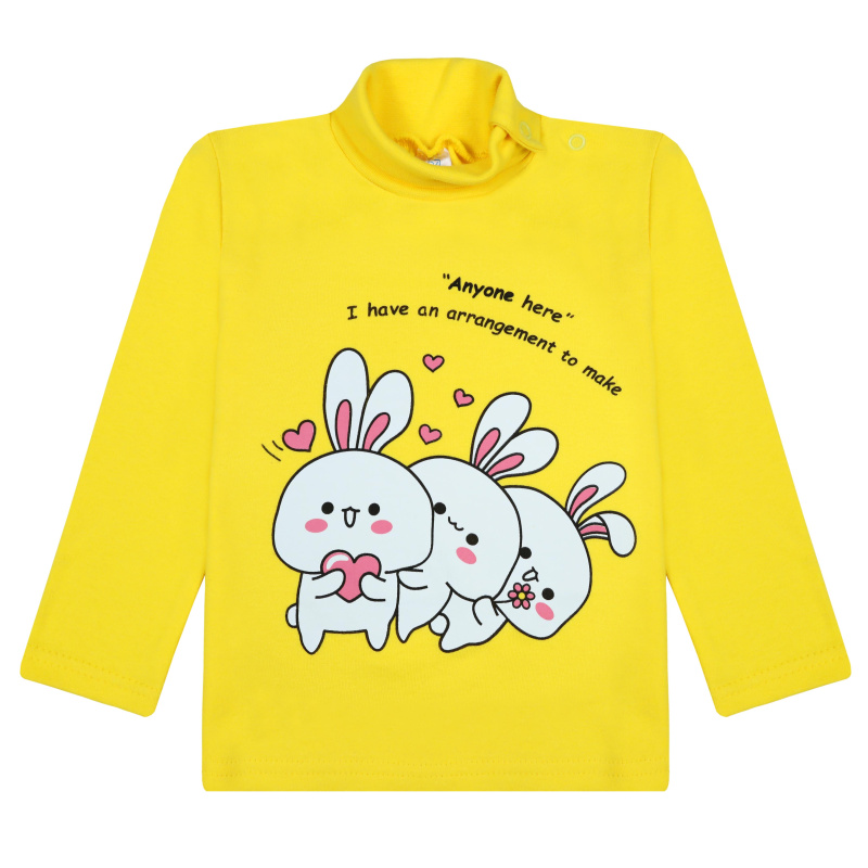 картинка БГ_ЧЗ Водолазка для девочки 1,5-4 лет 100% хлопок BONITO KIDS/BK0007D10-24/уп.4шт./меш.500шт. от BonitoKids