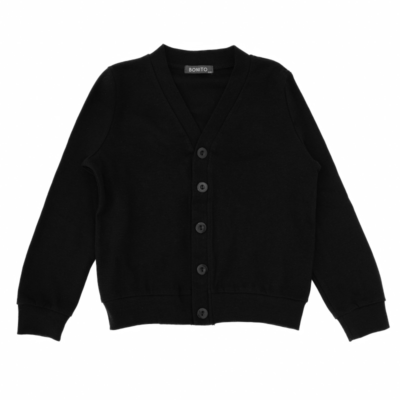 картинка БГ_ЧЗ Кардиган для мальчика 7-11 лет 95% хлопок, 5% лайкра BONITO KIDS/BK0275K(ЧЗ)/уп.5шт./меш.270шт. от BonitoKids