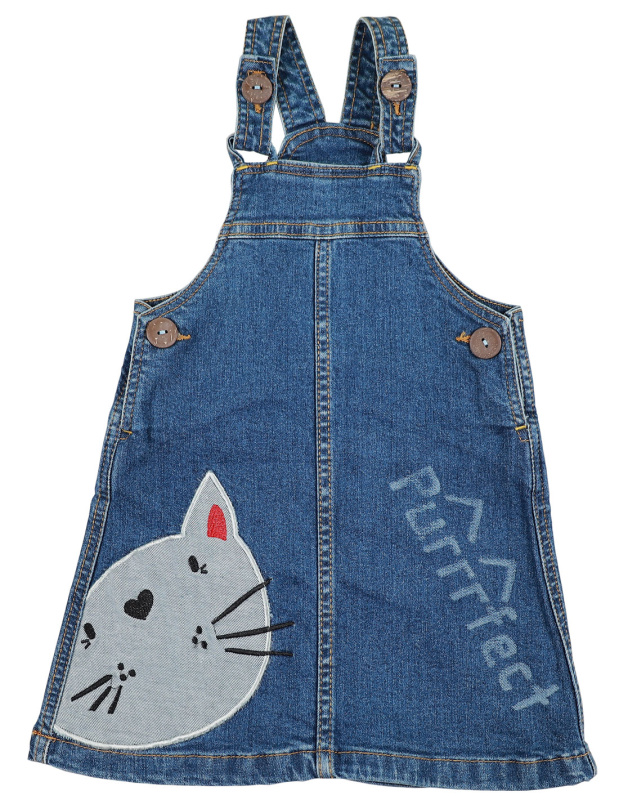 картинка ЧЗ Сарафан для девочки 2-5 лет 98% хлопок, 2% эластан BONITO KIDS/OP1179(ЧЗ)/уп.4шт./меш.232шт. от BonitoKids