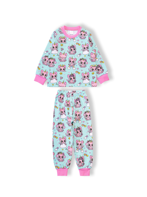 картинка БГ_ЧЗ Пижама для девочки 3-7 лет 100% хлопок BONITO KIDS/SS6127(08-24)(ЧЗ)/уп.5шт./меш.200шт. от BonitoKids