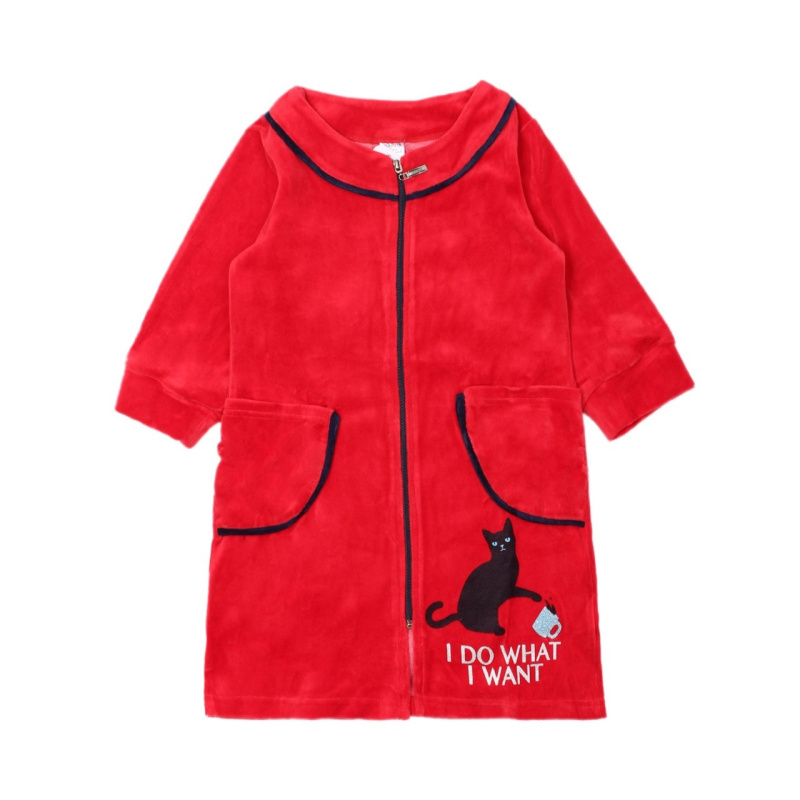 картинка Халат для девочки 8-12 лет 80% хлопок, 20% п/э BONITO KIDS/OP1099/уп.5 шт./меш.120шт. от BonitoKids