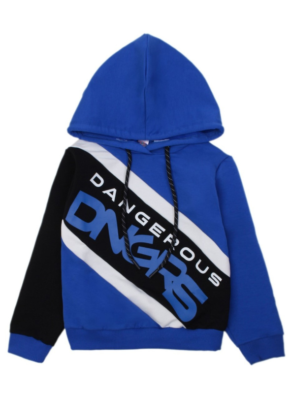 картинка ЧЗ Толстовка для мальчика 8-12 лет 65% хлопок, 27% пэ, 8% эластан BONITO KIDS/OP1248(ЧЗ)/уп.5шт./меш.220шт. от BonitoKids