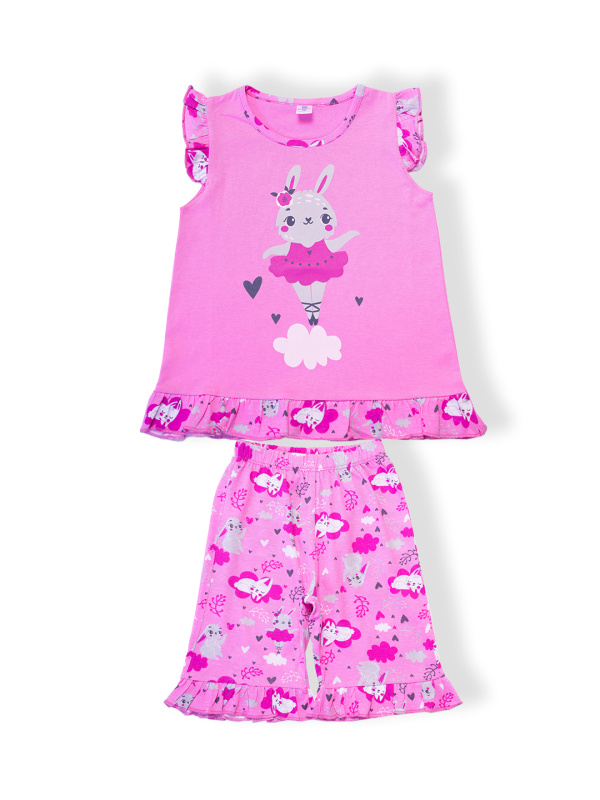 картинка БГ_ЧЗ Пижама для девочки 3-7 лет 100% хлопок BONITO KIDS/SS6123(ЧЗ)/уп.5шт./меш.480шт. от BonitoKids
