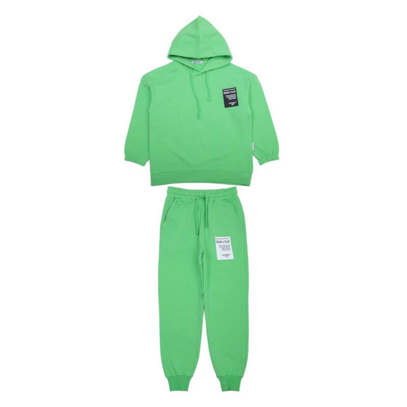 картинка БГ_ЧЗ Комплект для девочки (свитшот и штаны),  8-12 лет, 92% хлопок, 8% лайкра,  BONITO KIDS/SS6055(ЧЗ)/уп.5шт./меш.100шт. от BonitoKids