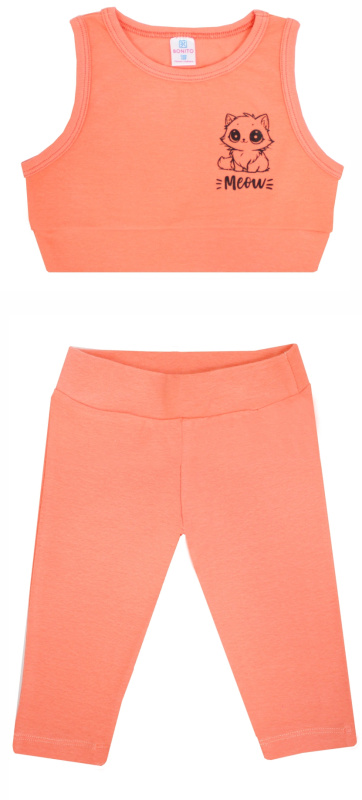 картинка КГ Комплект для девочки (топ и лосины) 3-7 лет 92% хлопок, 8% лайкра BONITO KIDS/SS6109/уп.5шт./меш.375шт. от BonitoKids