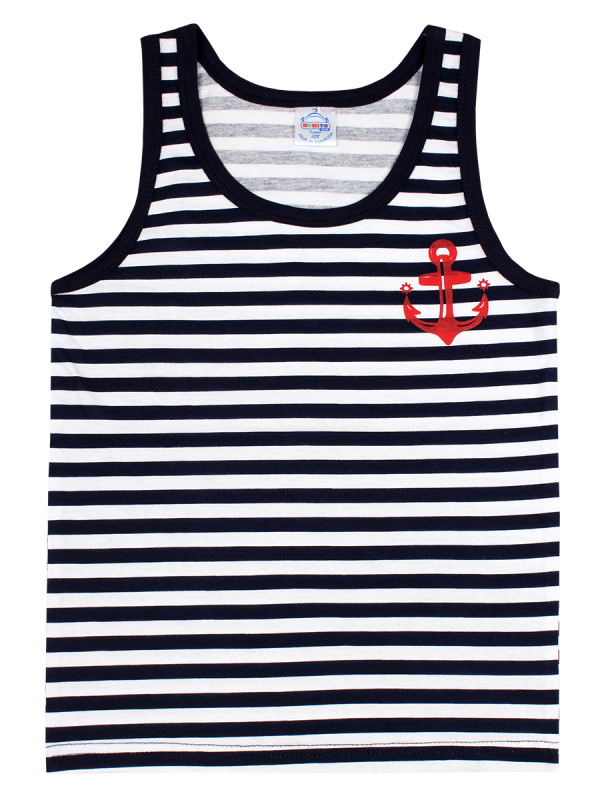 картинка Майка для мальчика 8-12 лет 100% хлопок BONITO-KIDS /уп.5шт./меш.900шт от BonitoKids