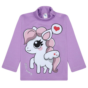 картинка БГ_ЧЗ Водолазка для девочки 1-4 лет 100% хлопок BONITO KIDS /BK0007D(06-23)(ЧЗ)/уп.4шт./меш.500шт. от BonitoKids