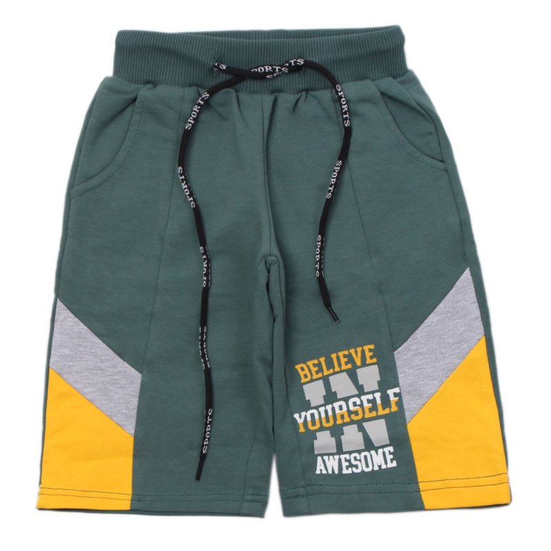 картинка ЧЗ Шорты для мальчика 3-7 лет 65% хлопок, 27% полиэстер, 8% эластан BONITO KIDS/OP1415(ЧЗ)/уп.5шт./меш.360шт. от BonitoKids